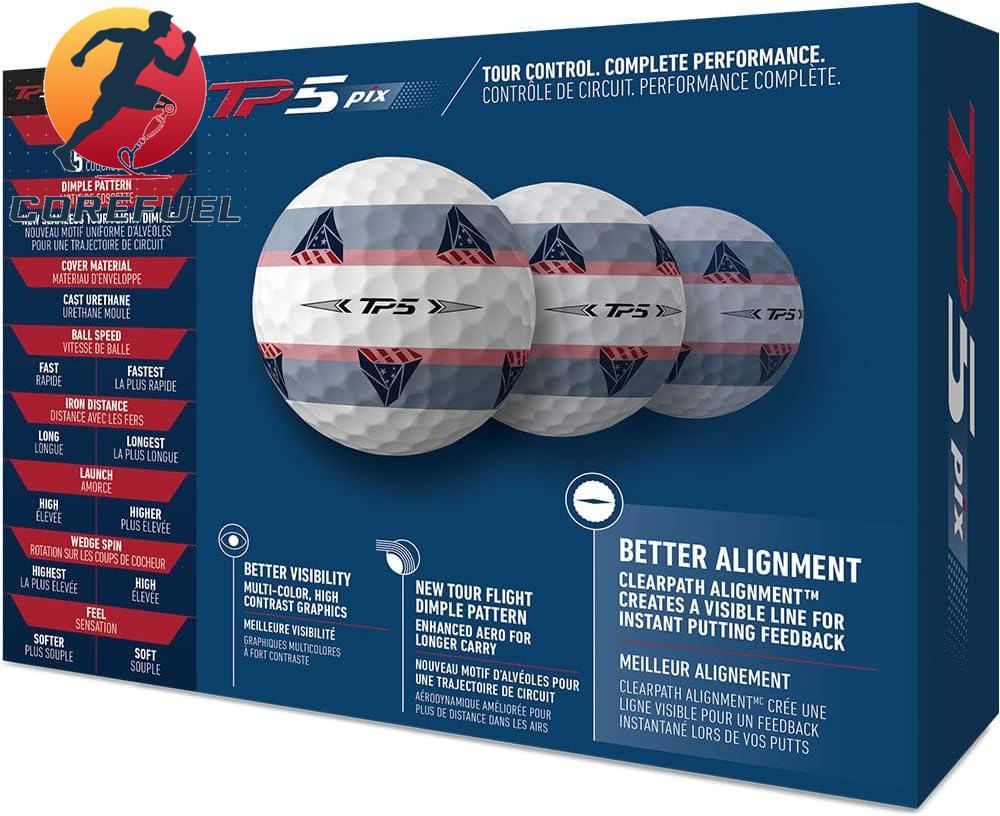 Taylormade 2021 TP5 Pix USA Golf Balls