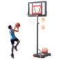 33In Portable Basketball Hoop Outdoor, 5-7Ft Height Adjustable Basketball Goals for Kids Toddlers Play Outdoor