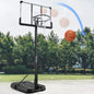 44" Basketball Hoop Portable Basketball System with Adjustable Height with Big Backboard & Large Base for Youth Adults Family Indoor Outdoor