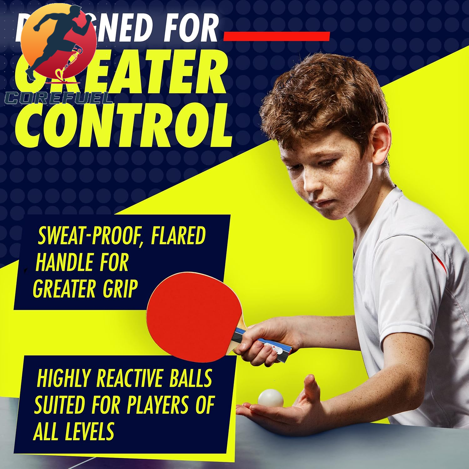 NIBIRU SPORT Professional Ping Pong Paddle Sets - 2 Player or 4 Player Table Tennis Paddles, Retractable Net, Pingpong Balls and Carry Bag Storage Case - Table Tennis Equipment & Ping Pong Accessories