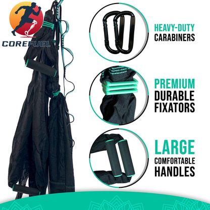 Premium Aerial Hammock anti Gravity Yoga Swing Kit - Acrobat Flying Sling Set for Indoor and Outdoor Inversion Therapy